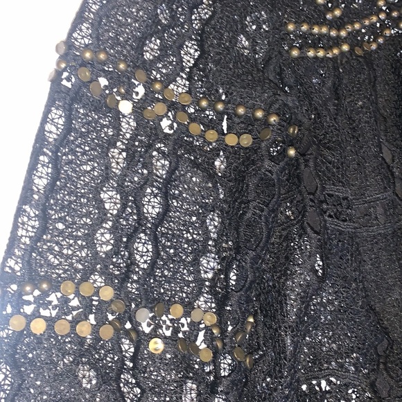 Anthropologie Maeve Black Crocheted Top - Women’s Size Small - Picture 4 of 8